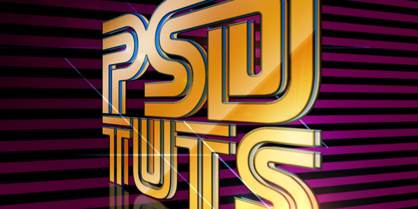 stylish retro text effect