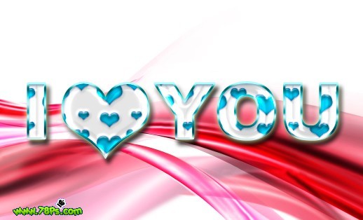 photoshop制作独特的i love you水晶字_webjx.com