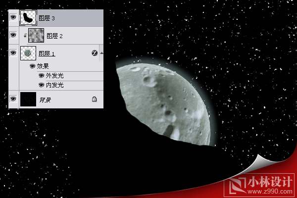 photoshop实例:绘制漂亮宇宙星球_webjx.com