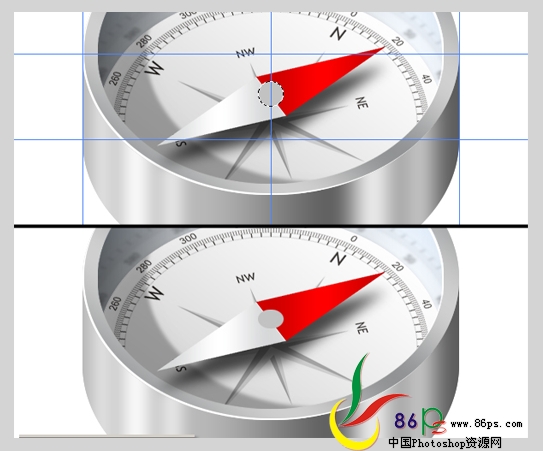 photoshop绘制立体感超强的金属指南针