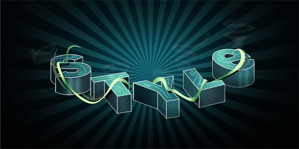 3d text effect