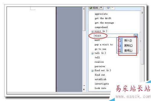 如何使用word的英文同义词库？