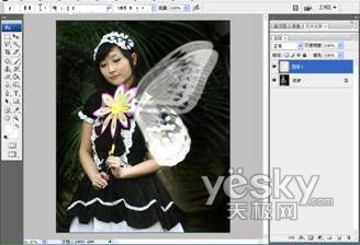 photoshop营造梦幻效果_神秘园中的精灵_网页设计webjx.com整理转载