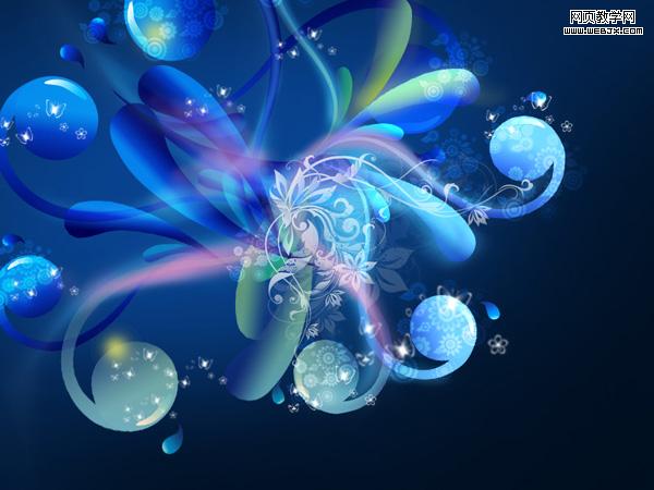 create an abstract glowing background in adobe photoshop cs4