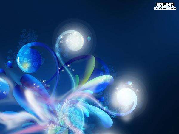 create an abstract glowing background in adobe photoshop cs4