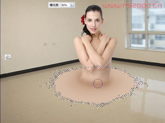 photoshop教程:美女下半身融化特效_webjx.com