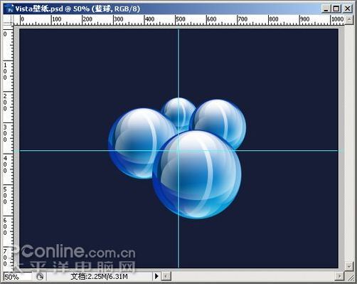 photoshop cs3教程:制作简约vista壁纸_网页设计webjx.com网络转载