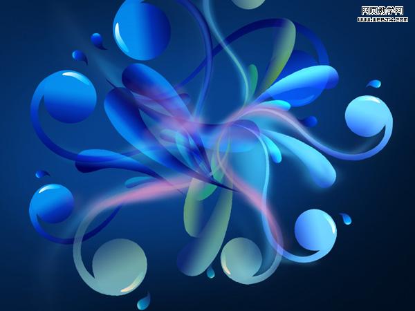 create an abstract glowing background in adobe photoshop cs4