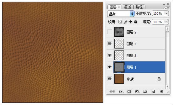 ps入门实例教程：简单制作皮革质感图片-webjx.com