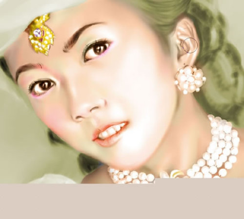 photoshop+painter手绘贵妇插画_网页设计webjx.com发布