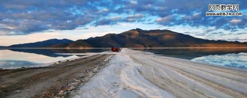 the salt desert salar the uyun in bolivia