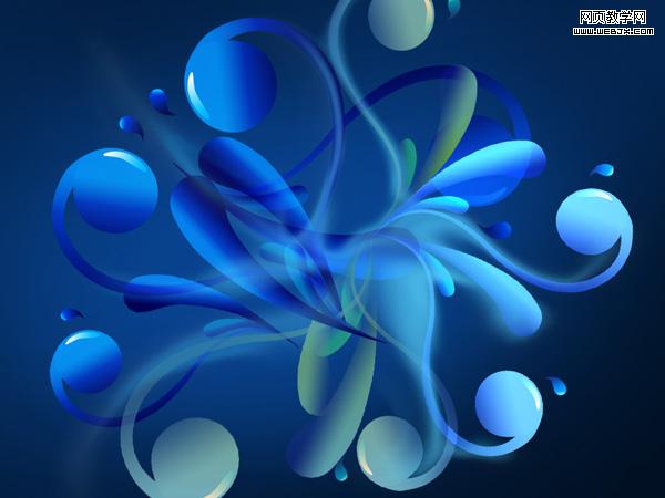 create an abstract glowing background in adobe photoshop cs4