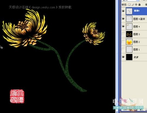 用photoshop滤镜巧妙绘制艳丽菊花_网页设计webjx.com转载