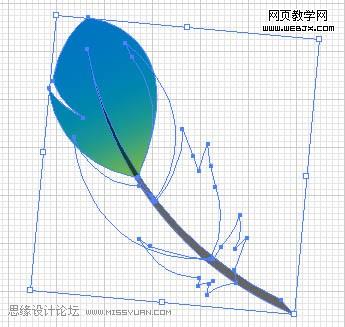 photoshop简单绘制ps软件中的羽毛效果