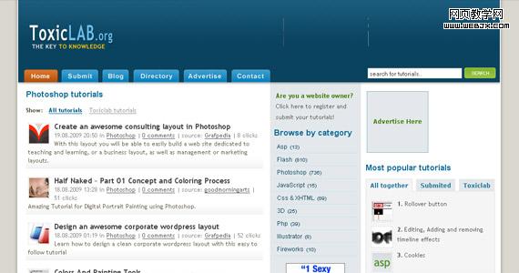 toxic-lab-photoshop-web-layout-tutorial-website