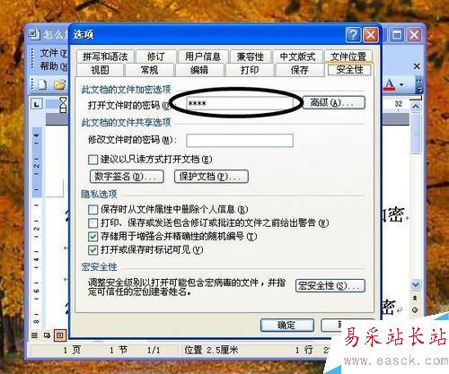 怎么给word文档设置打开密码