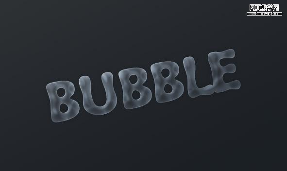 bubble text effect layer style