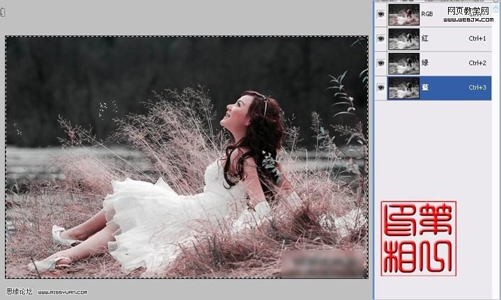 photoshop调色教程:漂亮的月桂女神_webjx.com