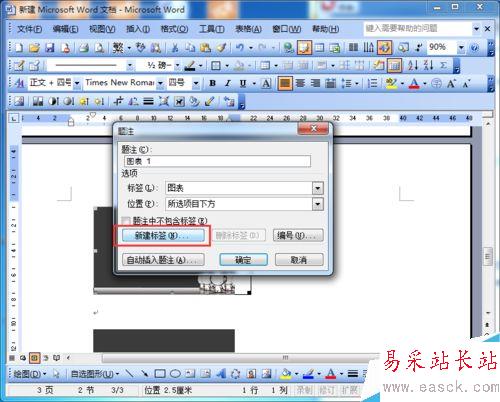 word2003如何为图片自动编号