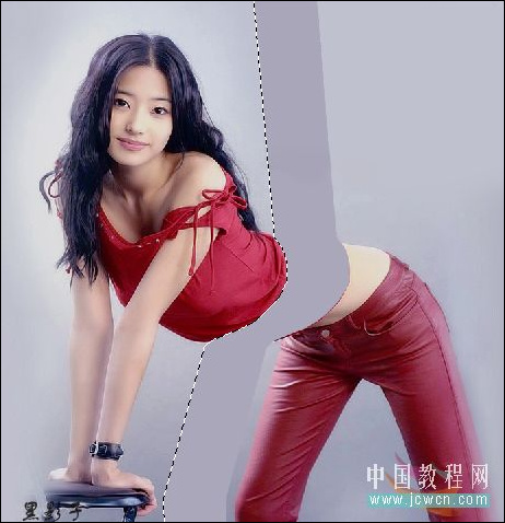 photoshop图片切割合成猕猴桃美女