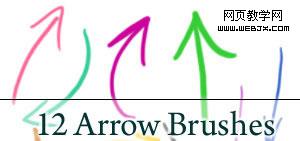 hand drawn arrow brushes