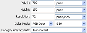 header design - document settings