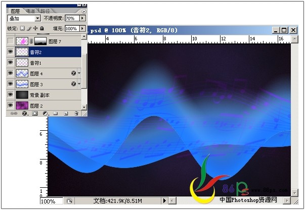 ps教程:绘制吉他音乐海报_webjx.com