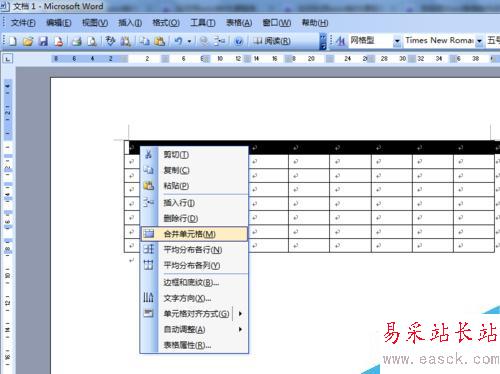 word制作课程表