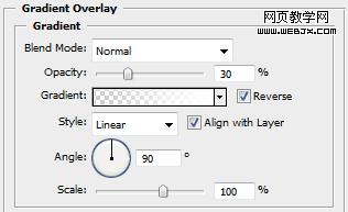 gradient overlay settings