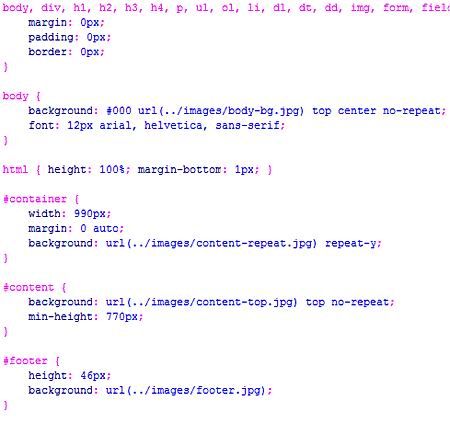 ps把psd网站模板切图为xhtml+css的网页_webjx