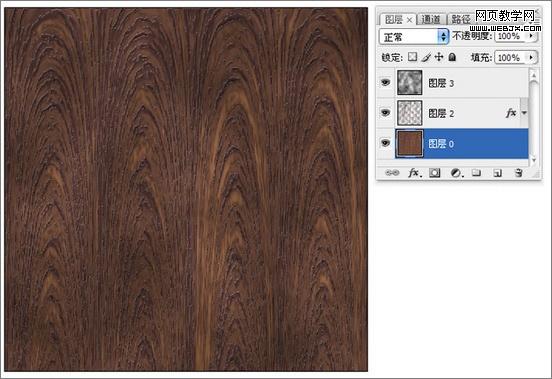 ps入门实例教程：简单制作木纹质感图片-webjx.com