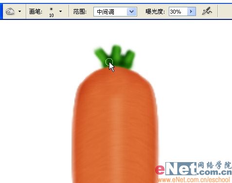 巧用photoshop鼠绘鲜嫩的胡萝卜_网页设计webjx.com转载