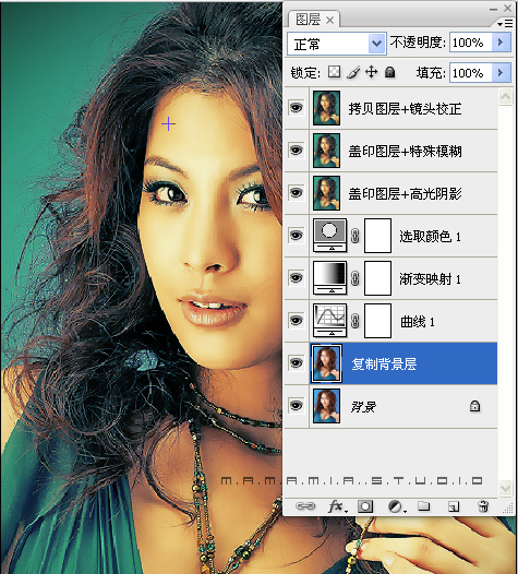 photoshop调色:教你调制典雅唯美漂亮美女_webjx.com