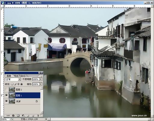 photoshop用另类方法打造水彩效果_网页设计webjx.com整理