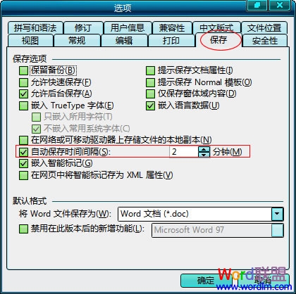 www.wordlm.com选项中的-保存