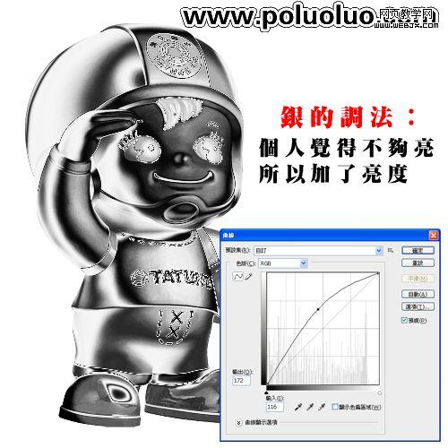 ps教程:调色制作金属色调的卡通照片_网页设计