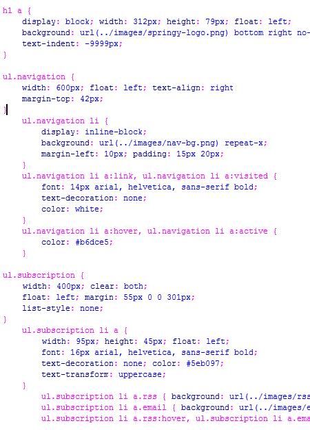 ps把psd网站模板切图为xhtml+css的网页_webjx