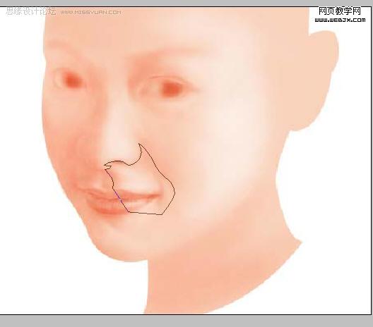 photoshop鼠绘教程:气质美女_webjx.com