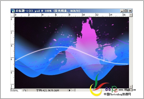 ps教程:绘制吉他音乐海报_webjx.com