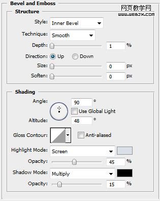 top reflection settings