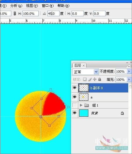 photoshop cs3制作开花逐帧动画