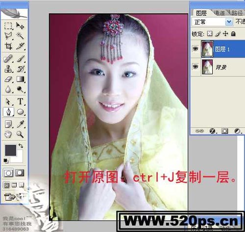 photoshop把美女照片变卡通工笔画教程_网页设计webjx.com在线转载