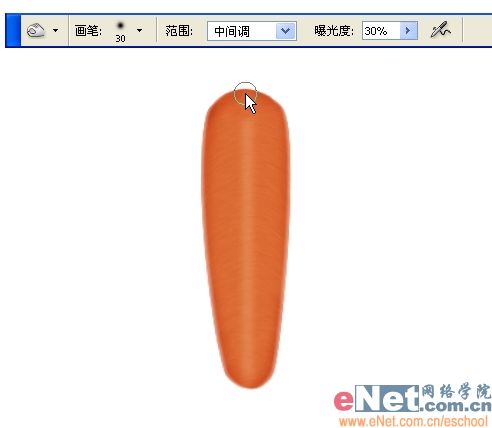 巧用photoshop鼠绘鲜嫩的胡萝卜_网页设计webjx.com转载