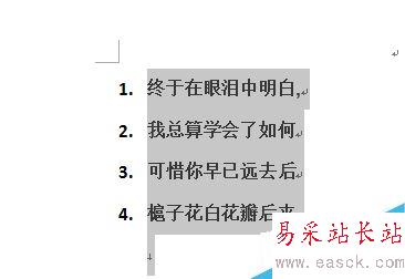 word如何取消项目编号格式的方法？