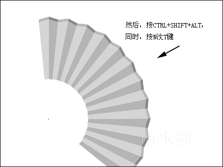 利用photoshop路径工具轻松绘制精美折扇_网页设计webjx.com转载