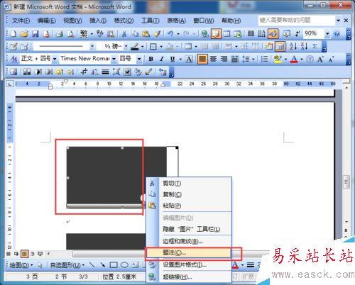 word2003如何为图片自动编号