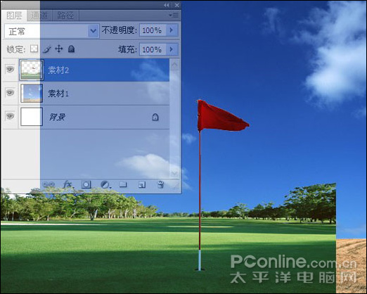 photoshop cs4教程:高尔夫邀请赛宣传海报