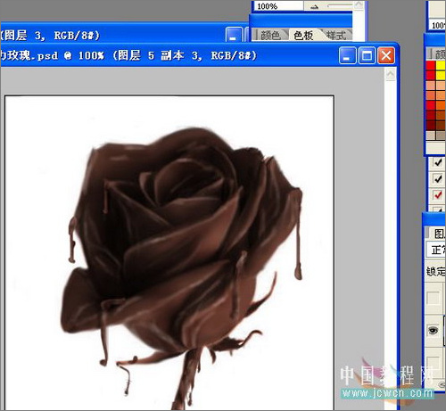 photoshop教程：制作诱人的巧克力玫瑰