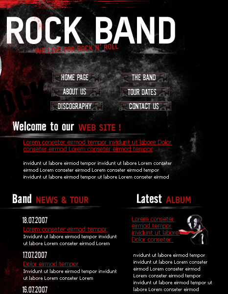 rock band layout - music layout image 31