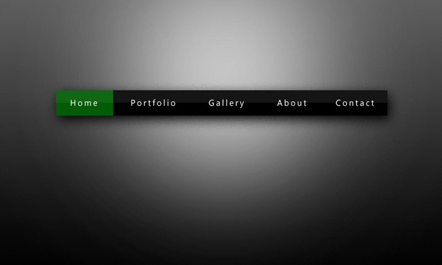photoshop教程：简洁的有光泽的网站导航webjx